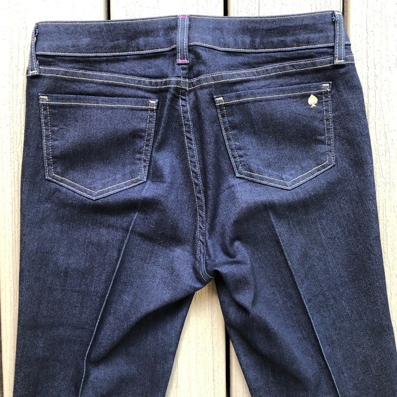 Kate Spade Play Hooky Perry Street Dark Wash Denim Blue Jeans Size 28 - Picture 3 of 9